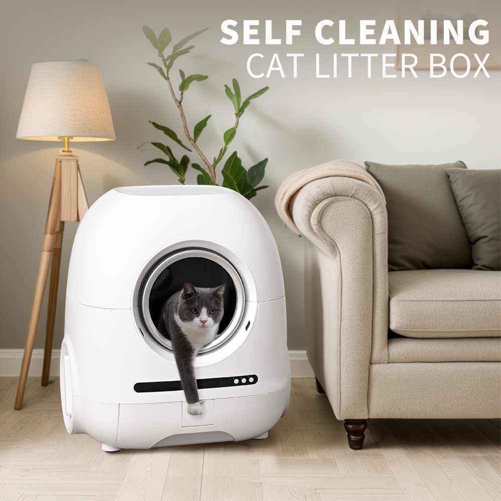 Xspracer White Abs Self-cleaning Automatic Litter Box