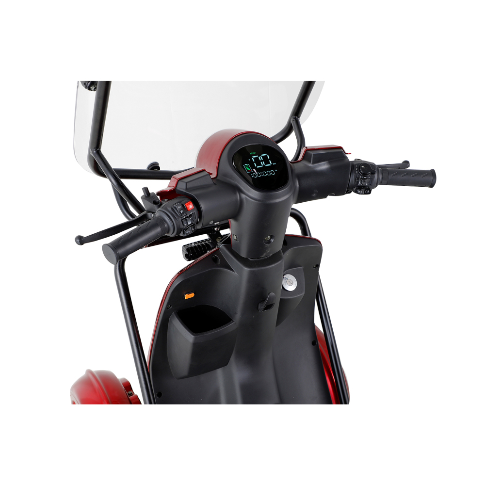 Xspracer AFDROOF-Red 4 Wheels Heavy Duty Mobility Scooter