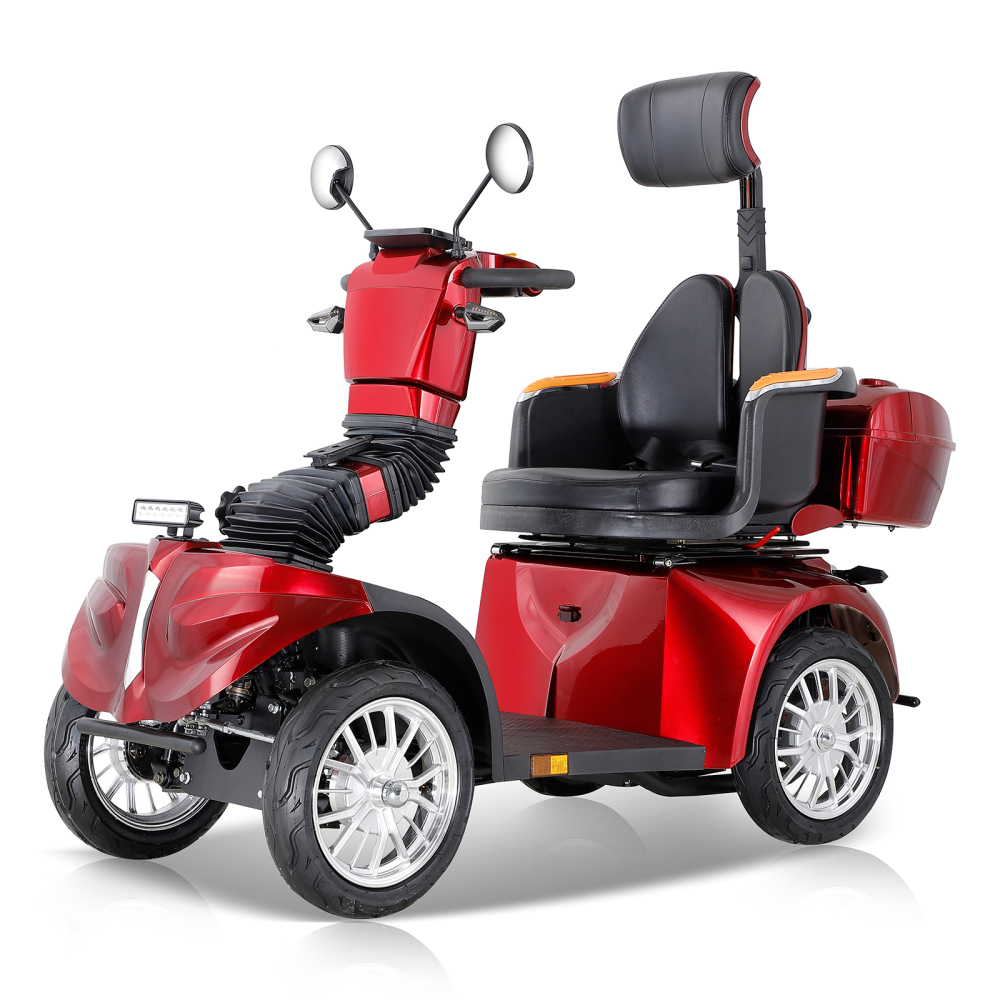 Xspracer DJ2D-Red 4 Wheels Heavy Duty Mobility Scooter