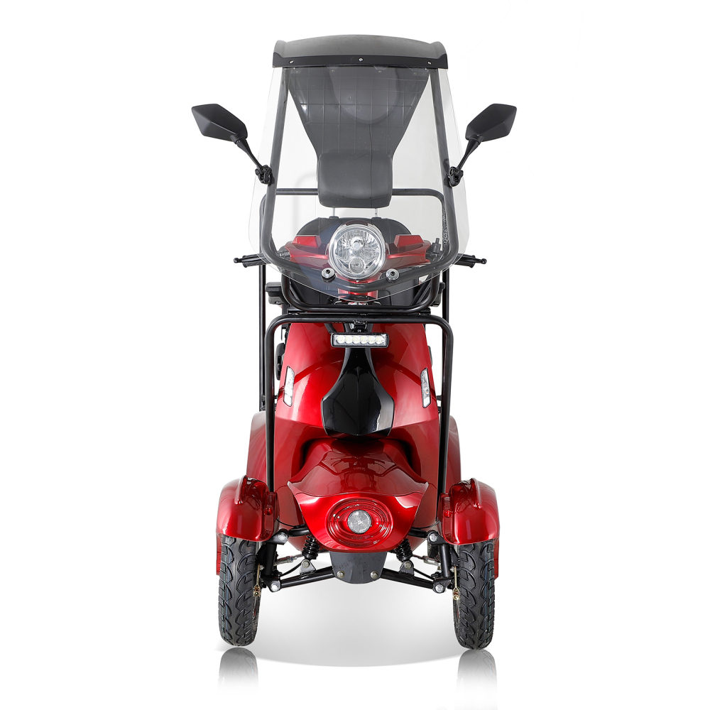 Xspracer AFDROOF-Red 4 Wheels Heavy Duty Mobility Scooter