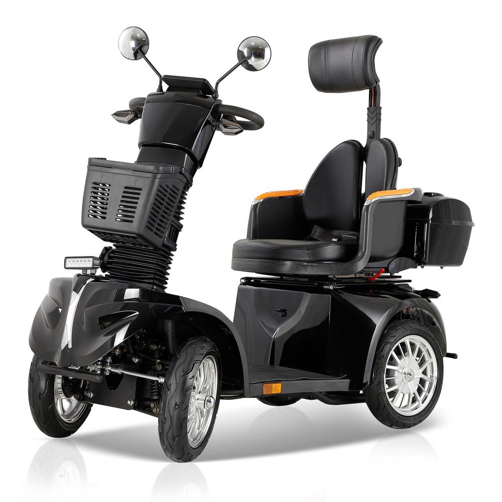 Xspracer DJ2D-Black 4 Wheels Heavy Duty Mobility Scooter