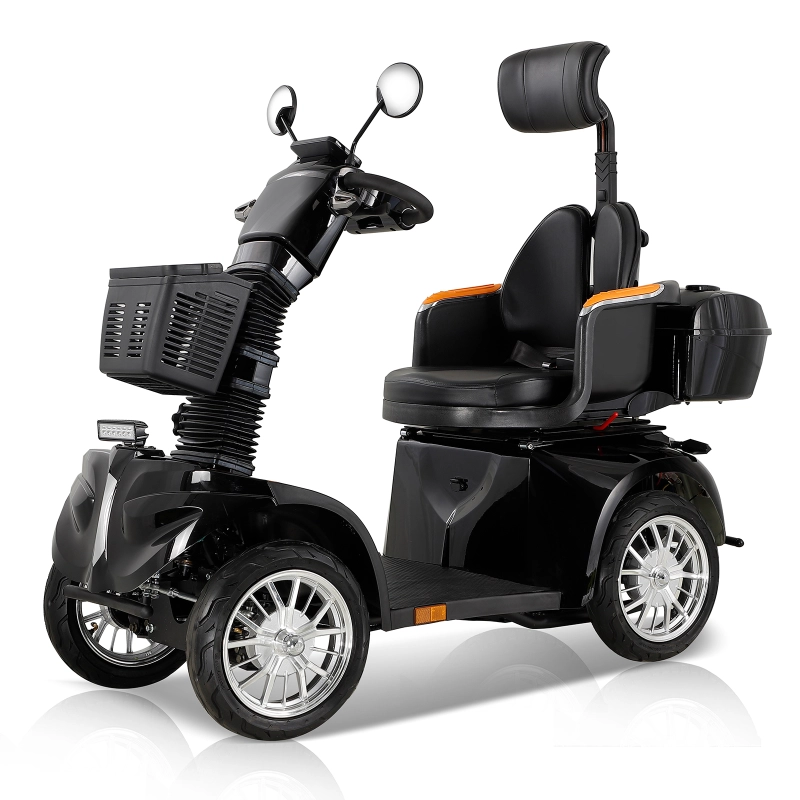 Xspracer DJ2D-Black 4 Wheels Heavy Duty Mobility Scooter