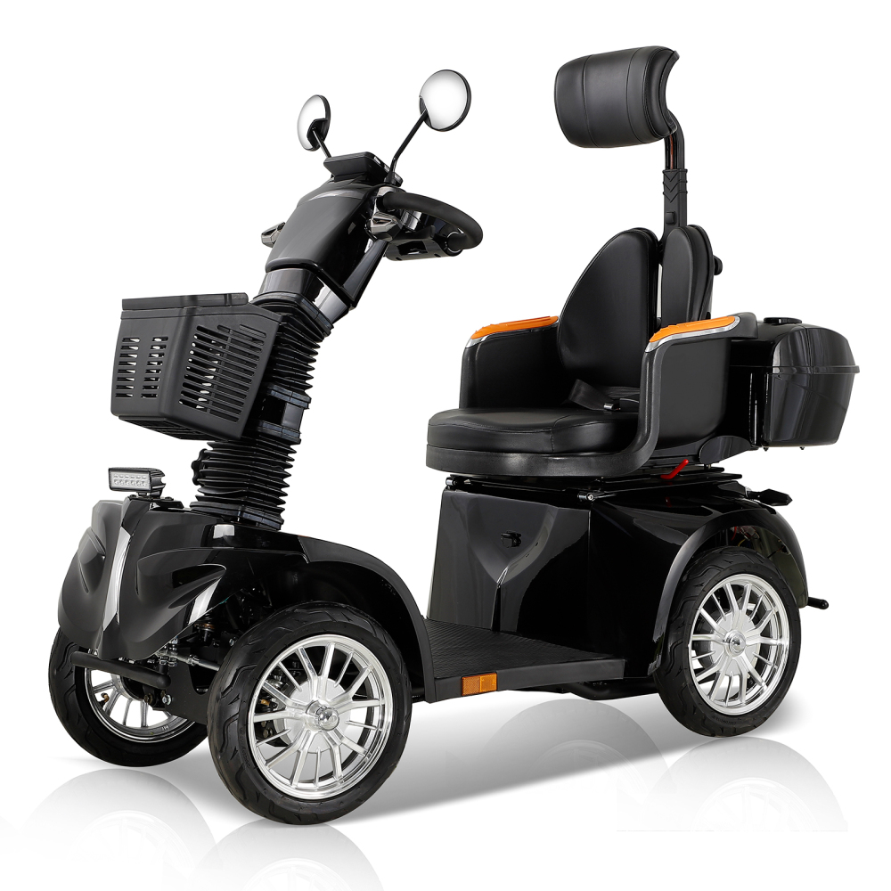 Xspracer DJ2D-Black 4 Wheels Heavy Duty Mobility Scooter