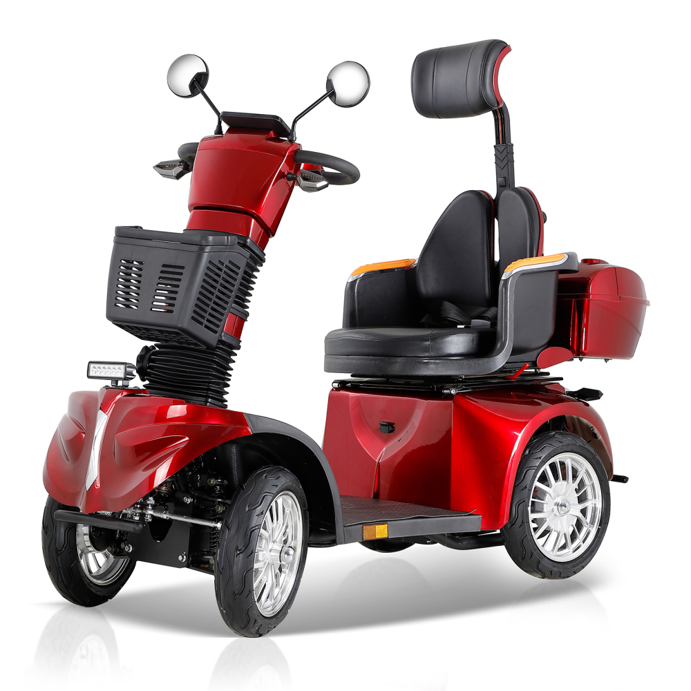 Xspracer DJ2D-Red 4 Wheels Heavy Duty Mobility Scooter