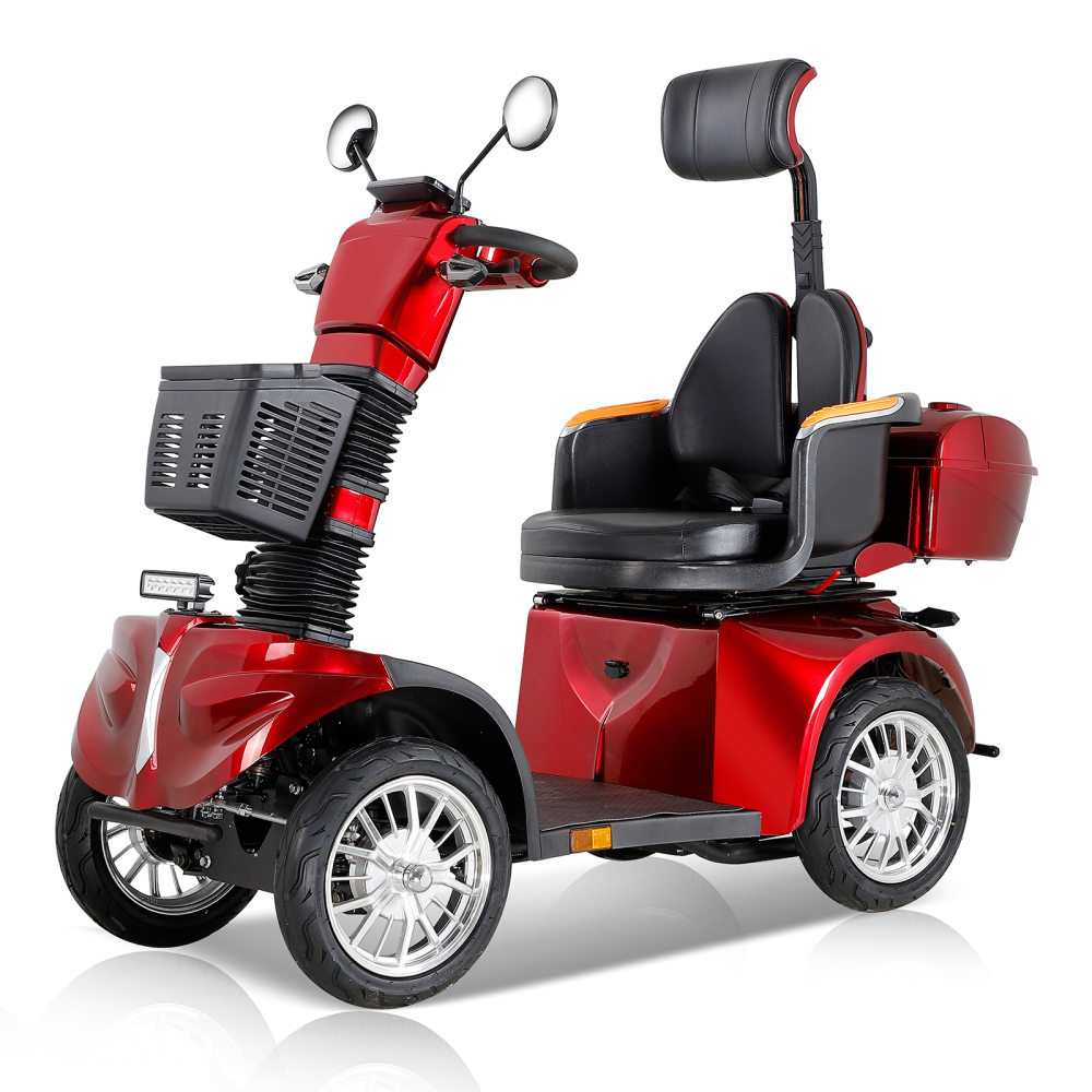 Xspracer DJ2D-Red 4 Wheels Heavy Duty Mobility Scooter