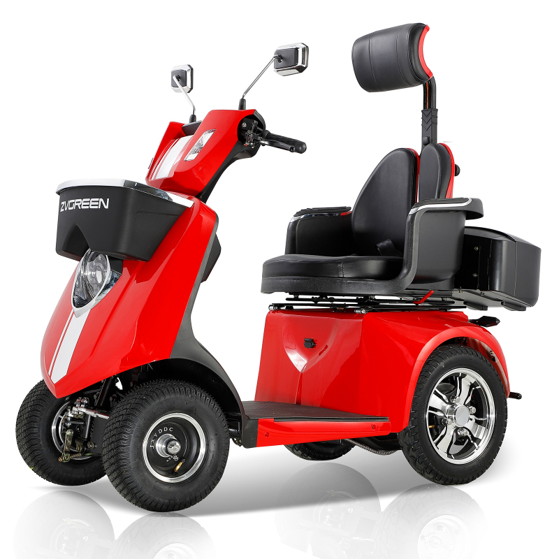 Xspracer JXY4D-Red 4 Wheels Heavy Duty Mobility Scooter