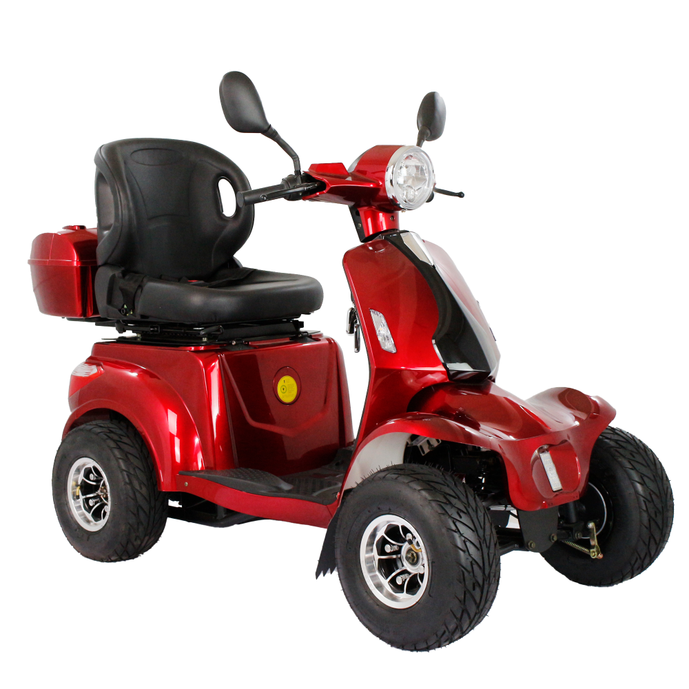 Xspracer AFDD-Red 4 Wheels Heavy Duty Mobility Scooter