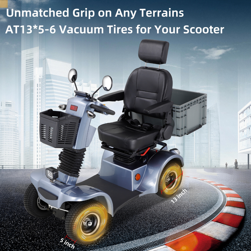 Xspracer BSHC-Gray 4 Wheels Heavy Duty Mobility Scooter