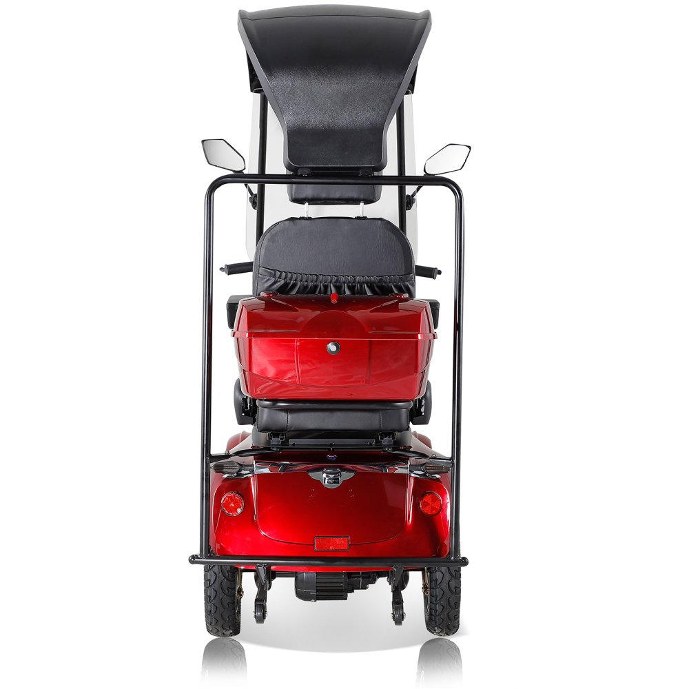 Xspracer AFDROOF-Red 4 Wheels Heavy Duty Mobility Scooter