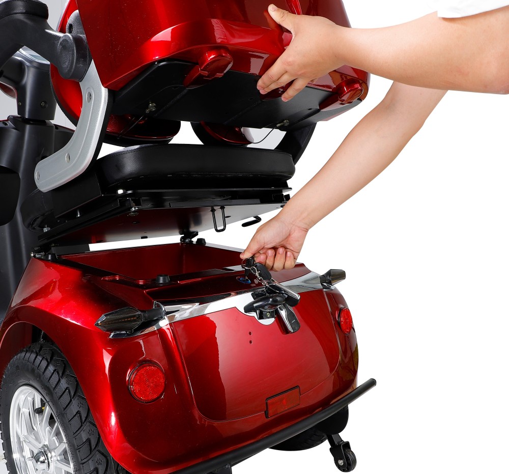 Xspracer AFD4L-Red 4 Wheels Heavy Duty Mobility Scooter