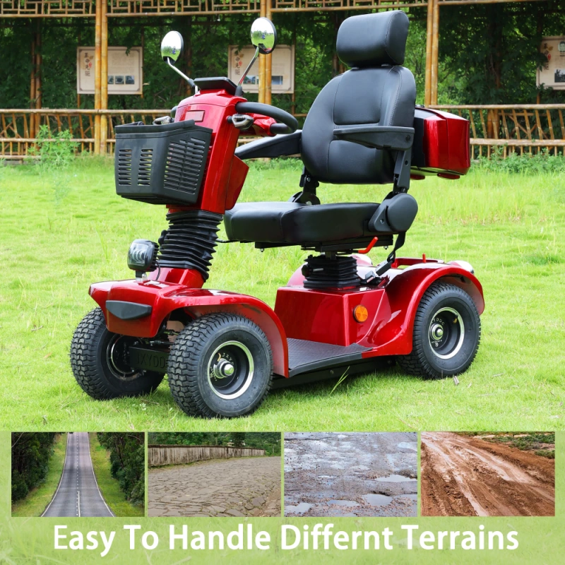 Xspracer BSH-Red 4 Wheels Heavy Duty Mobility Scooter