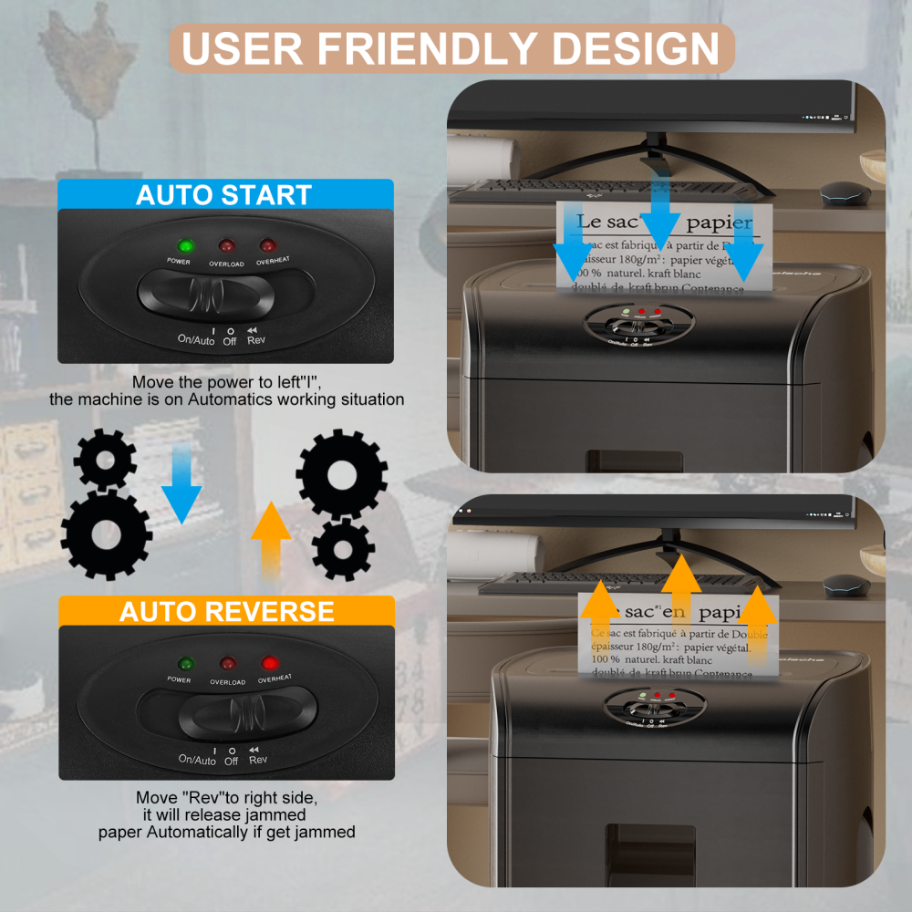10-Sheet Micro-cut Paper Shredder