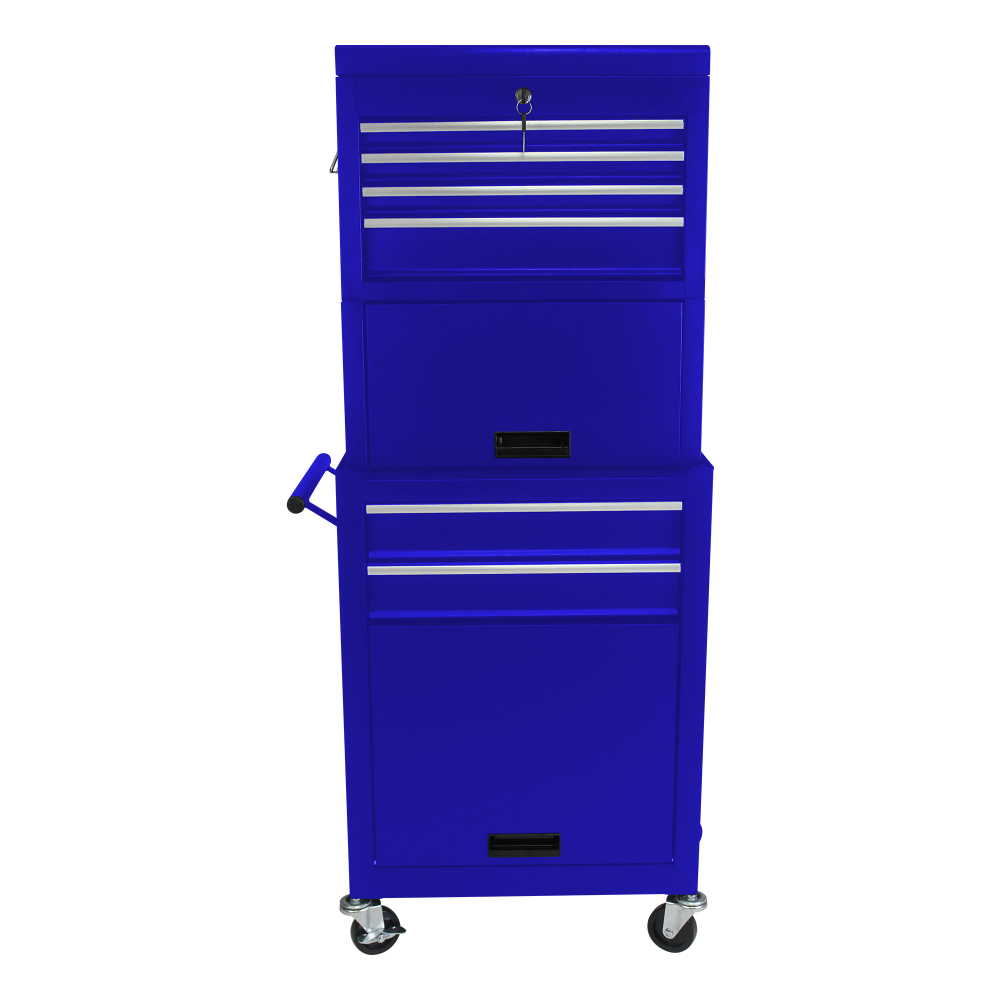 6 Drawers Multi-functional Service Tool Cart - Blue