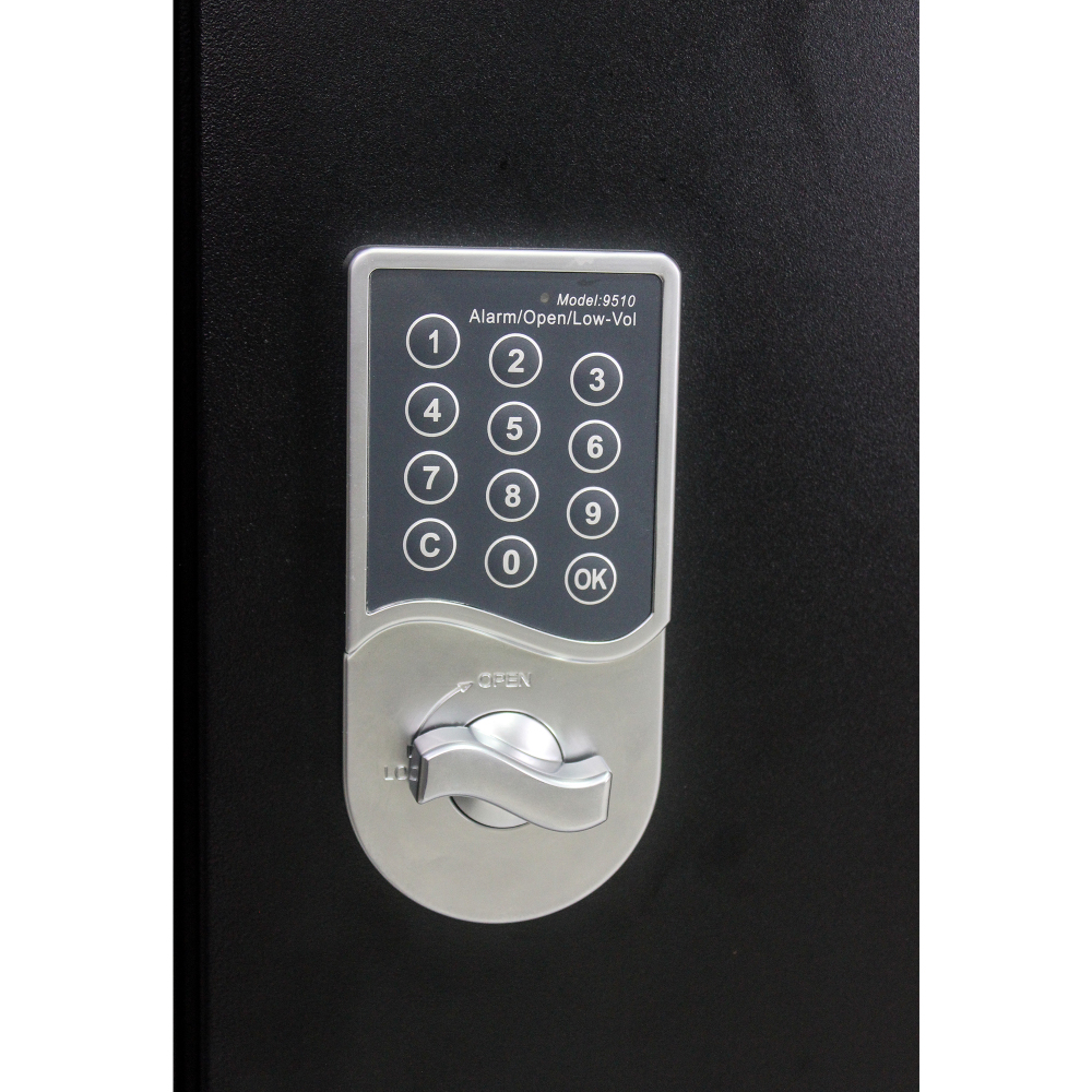 30 Devices Mobile Storage Charging Cart for Laptops with Combination Lock - Black