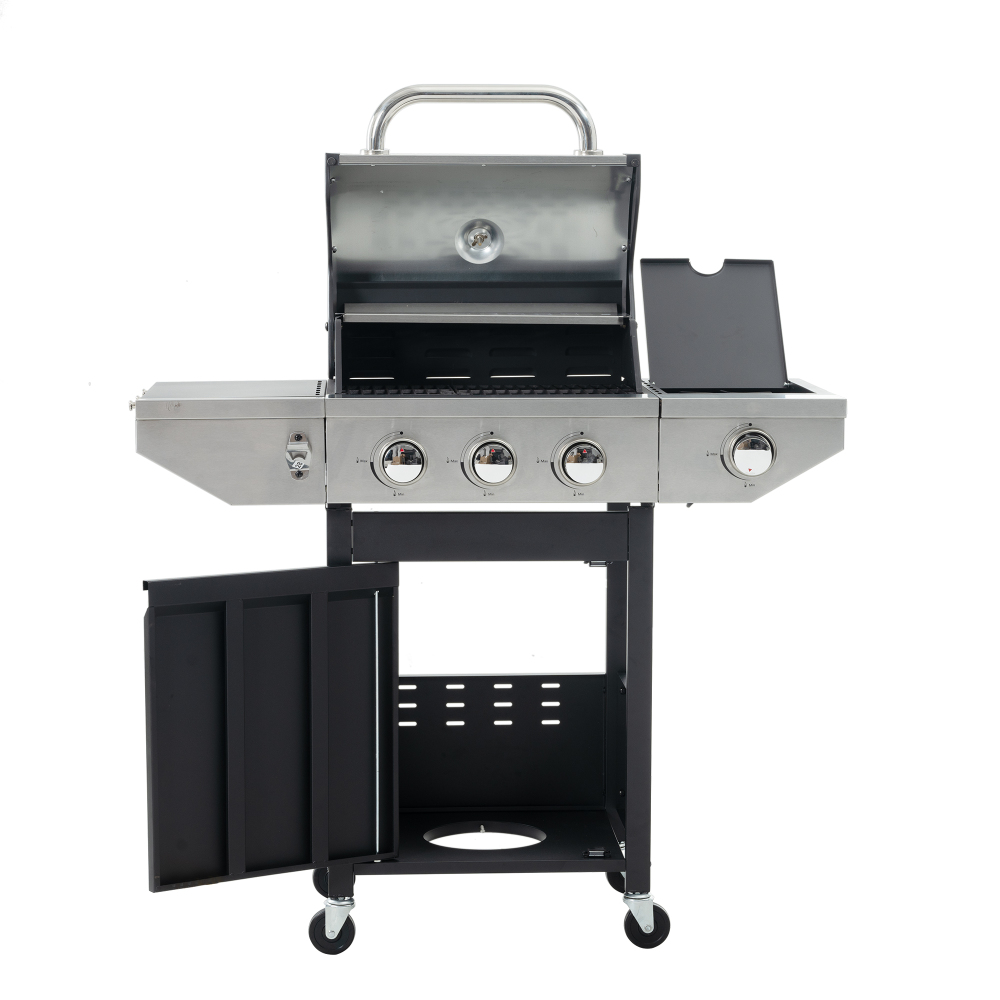 Xspracer 18-in W 3-Burner Stainless Steel Propane Gas Grill