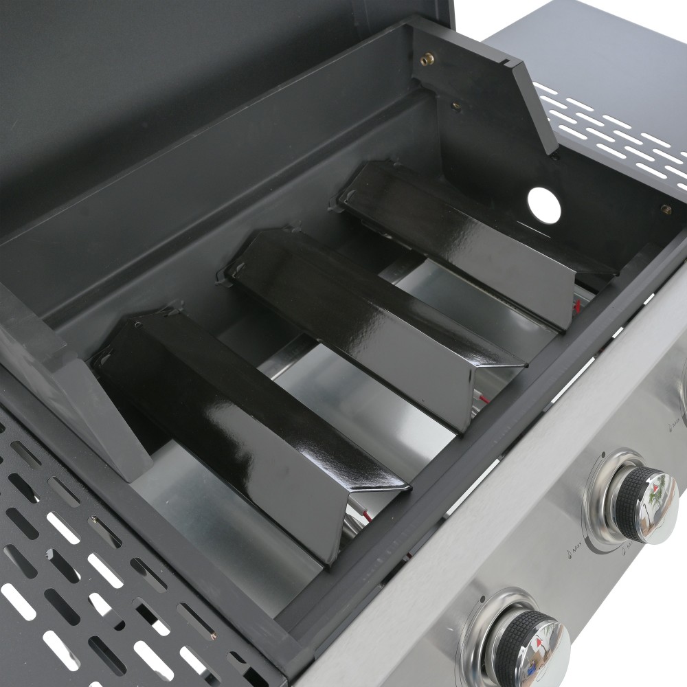 Xspracer 13-in W 3-Burner Stainless Steel Propane Gas Grill