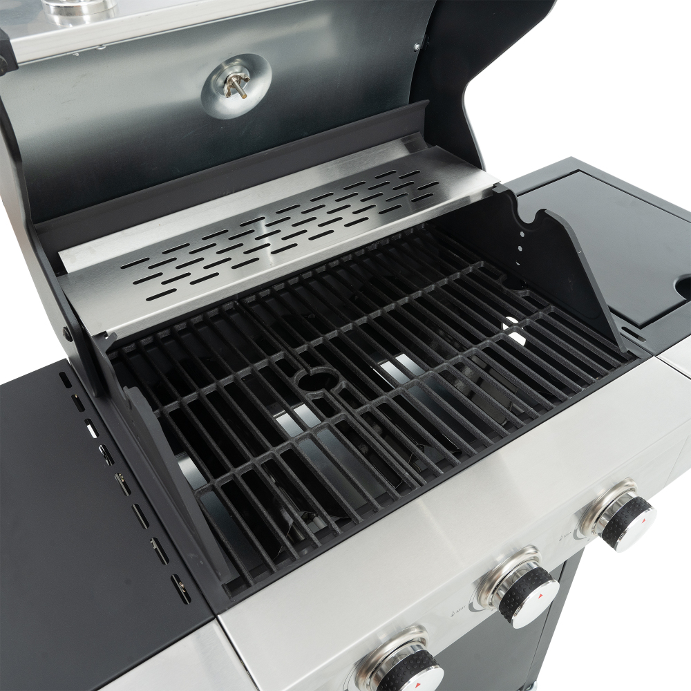 Xspracer 18-in W 3-Burner Stainless Steel Propane Gas Grill