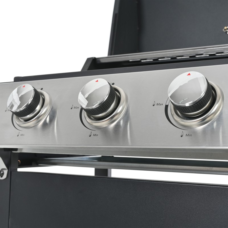 Xspracer 13-in W 3-Burner Stainless Steel Propane Gas Grill