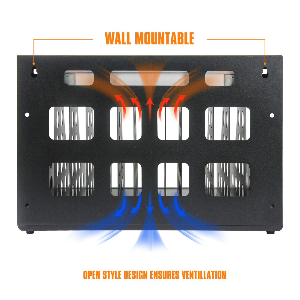 16 Devices Charging Storage Box with Lock - Black