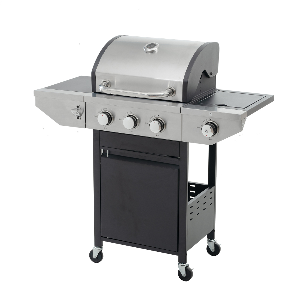 Xspracer 18-in W 3-Burner Stainless Steel Propane Gas Grill
