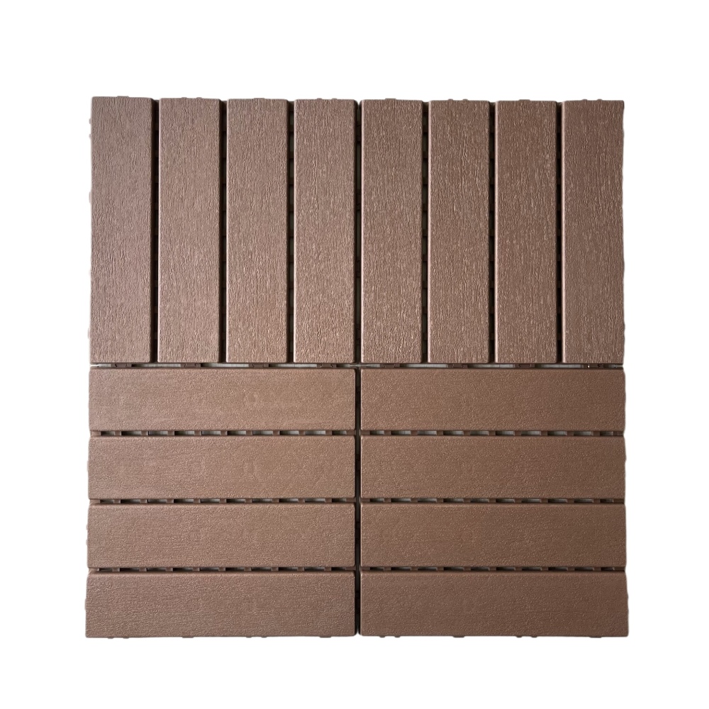 0.80-in x 11.8-in 44-Pack Dark Gray Prefinished Vinyl/Plastic Deck Tile