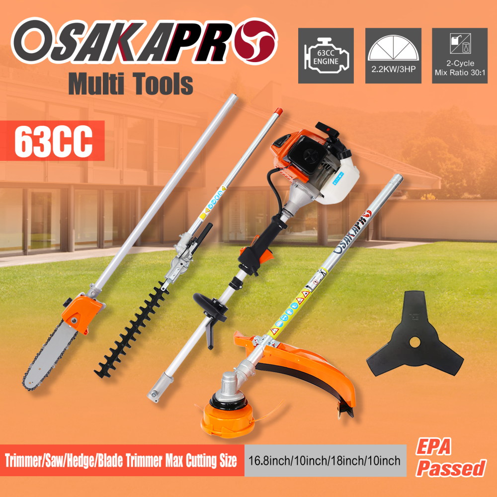 Xspracer 4 in 1 Multi Tool 63-cc 2-cycle Gas String Trimmer