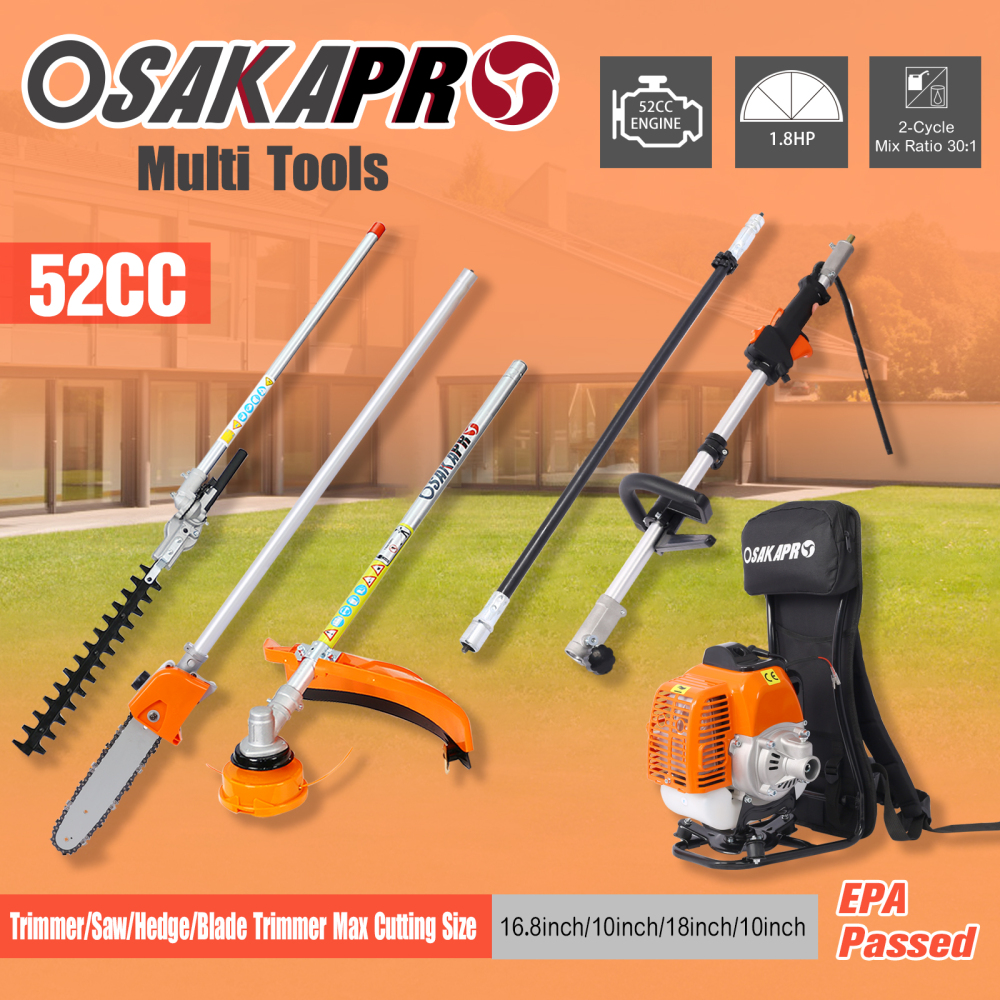 Xspracer Backpack 4 in 1 Multi Tool 52-cc  2-cycle Gas String Trimmer