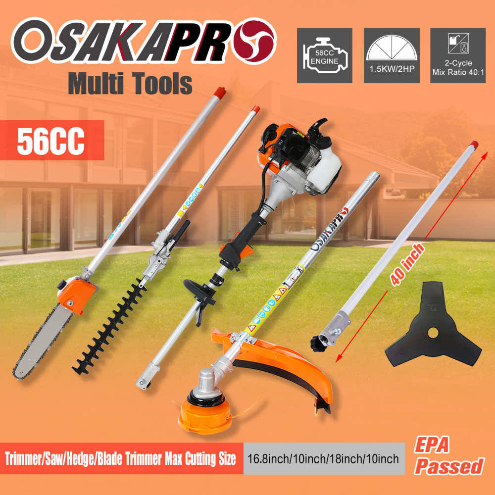 Xspracer 5 in 1 Multi Tool 56-cc 2-cycle Gas String Trimmer