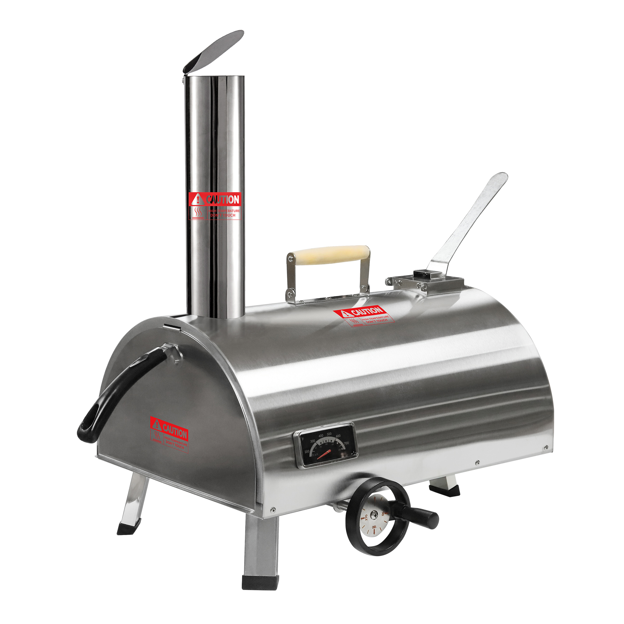 Xspracer Stainless Steel Wood Fired Outdoor Pizza Oven