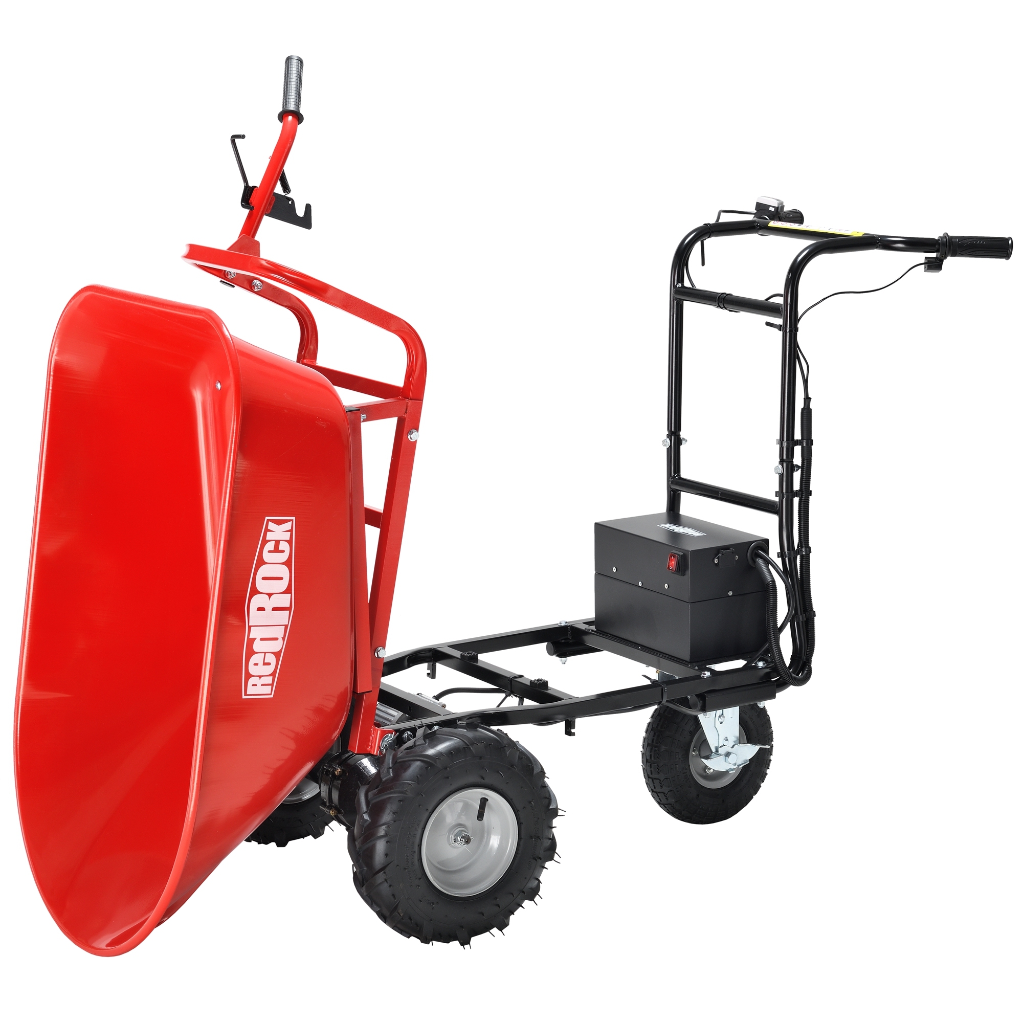 6-cu ft Electric Power Cart Utility Yard Cart with 500 lbs Load Capacity and Brushless Motor System