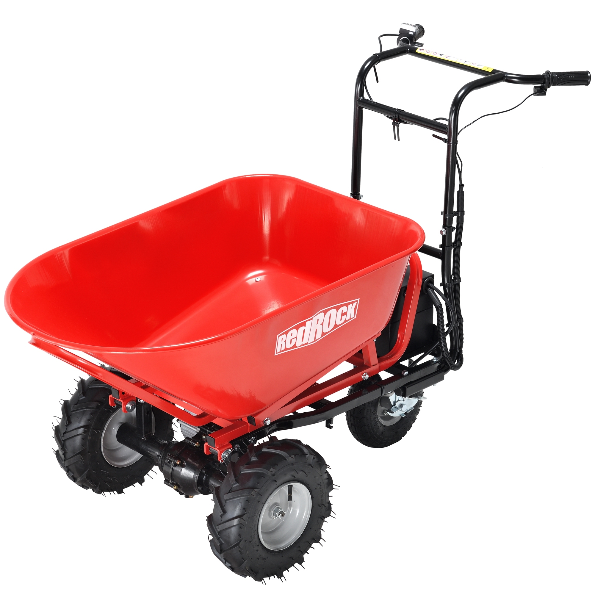 6-cu ft Electric Power Cart Utility Yard Cart with 500 lbs Load Capacity and Brushless Motor System