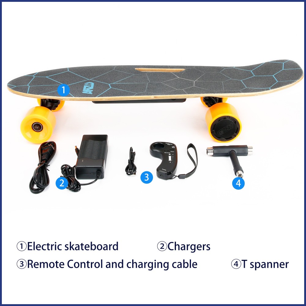 Small Portable Longboard Electric Skateboard with Remote Control