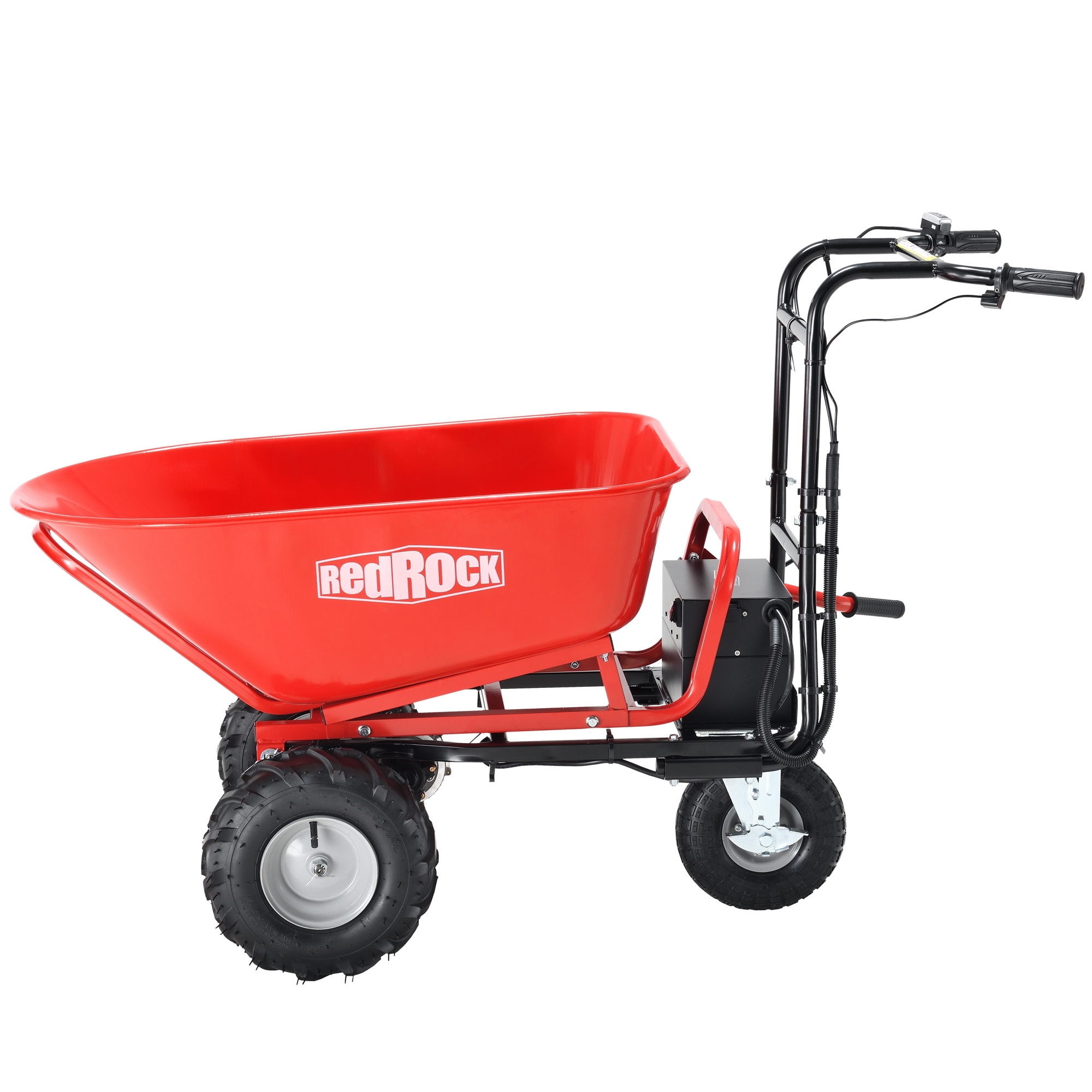 6-cu ft Electric Power Cart Utility Yard Cart with 500 lbs Load Capacity and Brushless Motor System