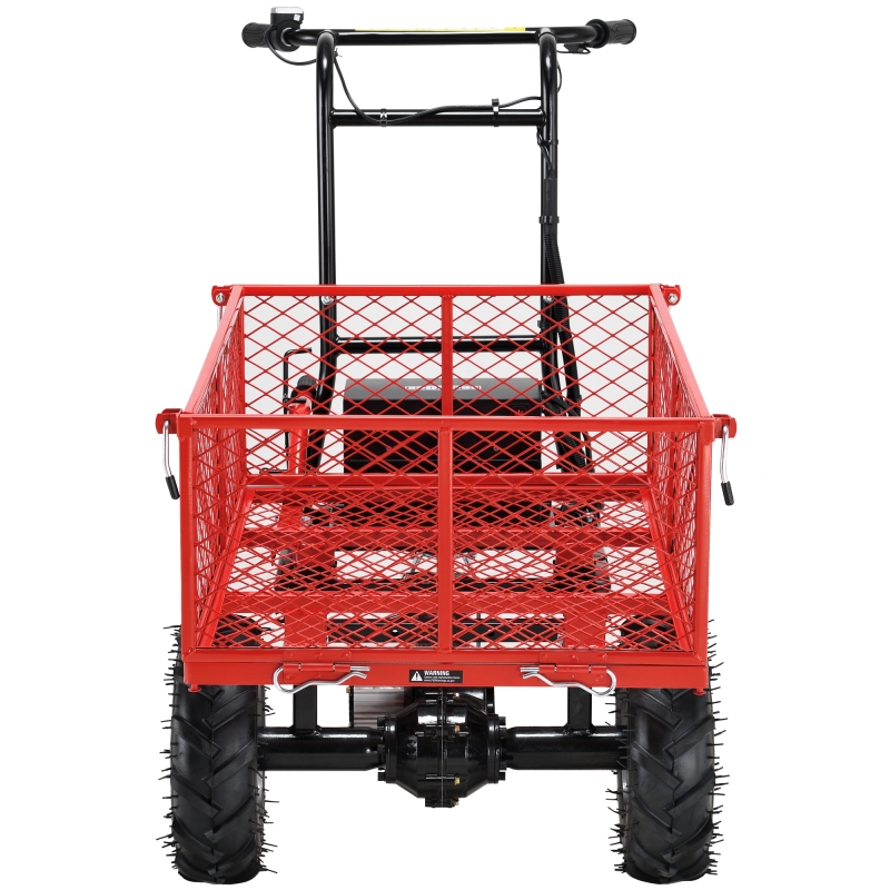 6-cu ft Electric Power Cart Utility Yard Cart with 500 lbs Load Capacity and Brushless Motor System