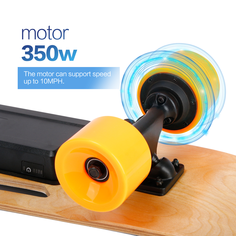 Small Portable Longboard Electric Skateboard with Remote Control