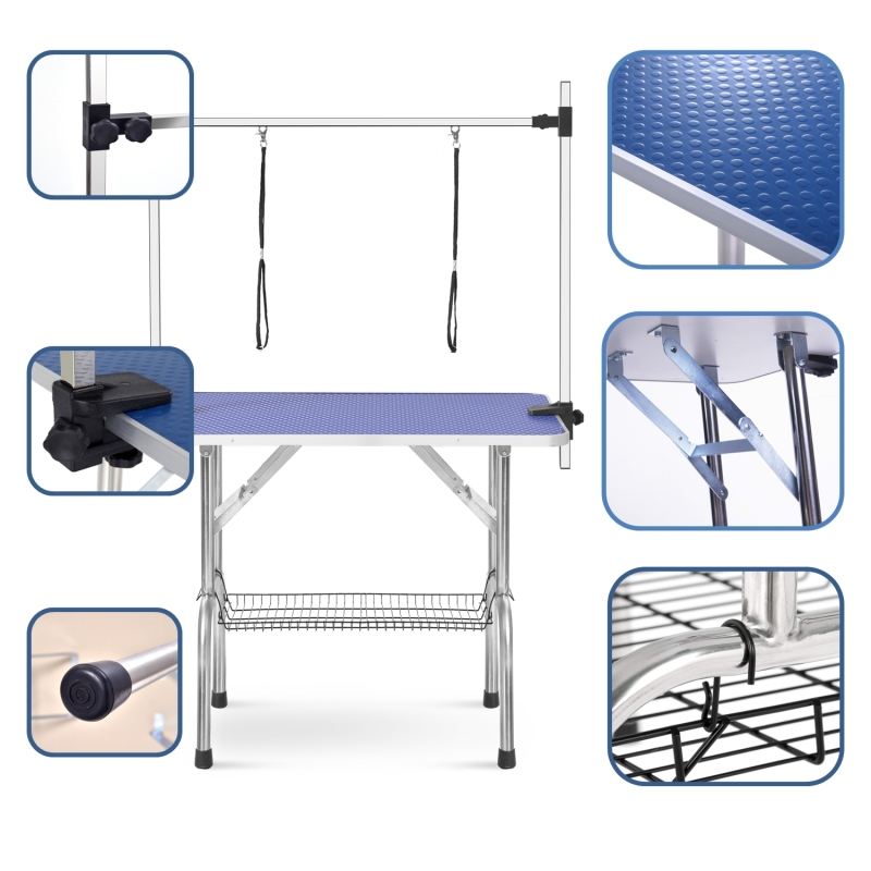 Professional Pet Grooming Table Blue