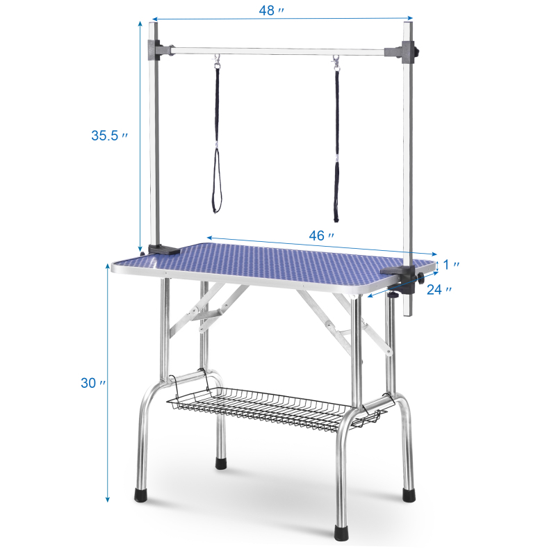 Professional Pet Grooming Table Blue