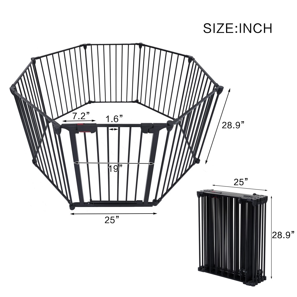 Adjustable 6 Panel Safety Gate