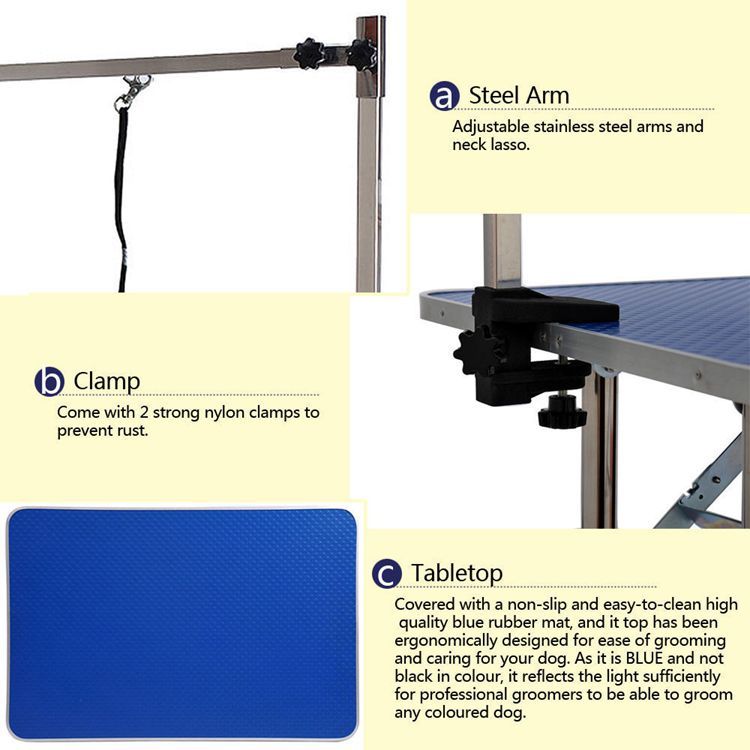 Professional Pet Grooming Table Blue