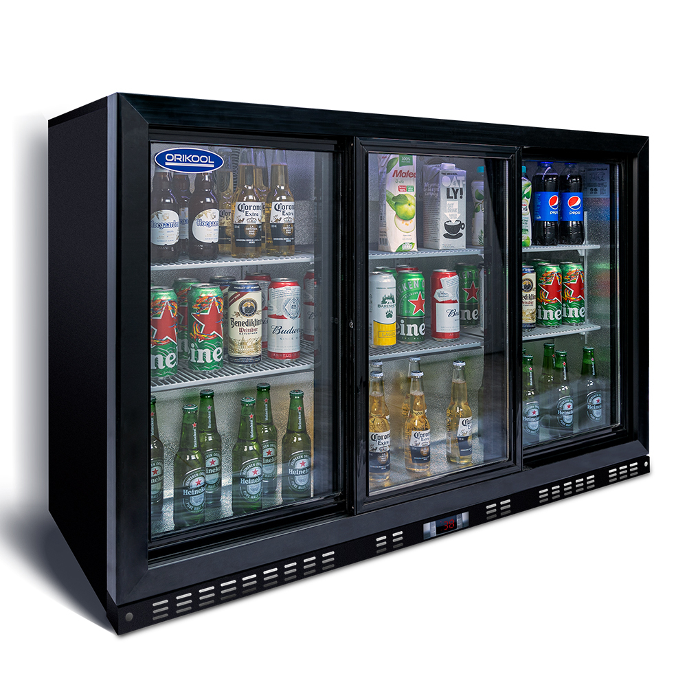 53-in W 480-Can Capacity Aluminium Built-In/Freestanding Beverage Refrigerator with Glass Door