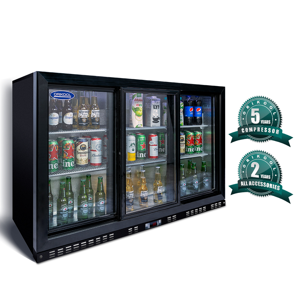 53-in W 480-Can Capacity Aluminium Built-In/Freestanding Beverage Refrigerator with Glass Door
