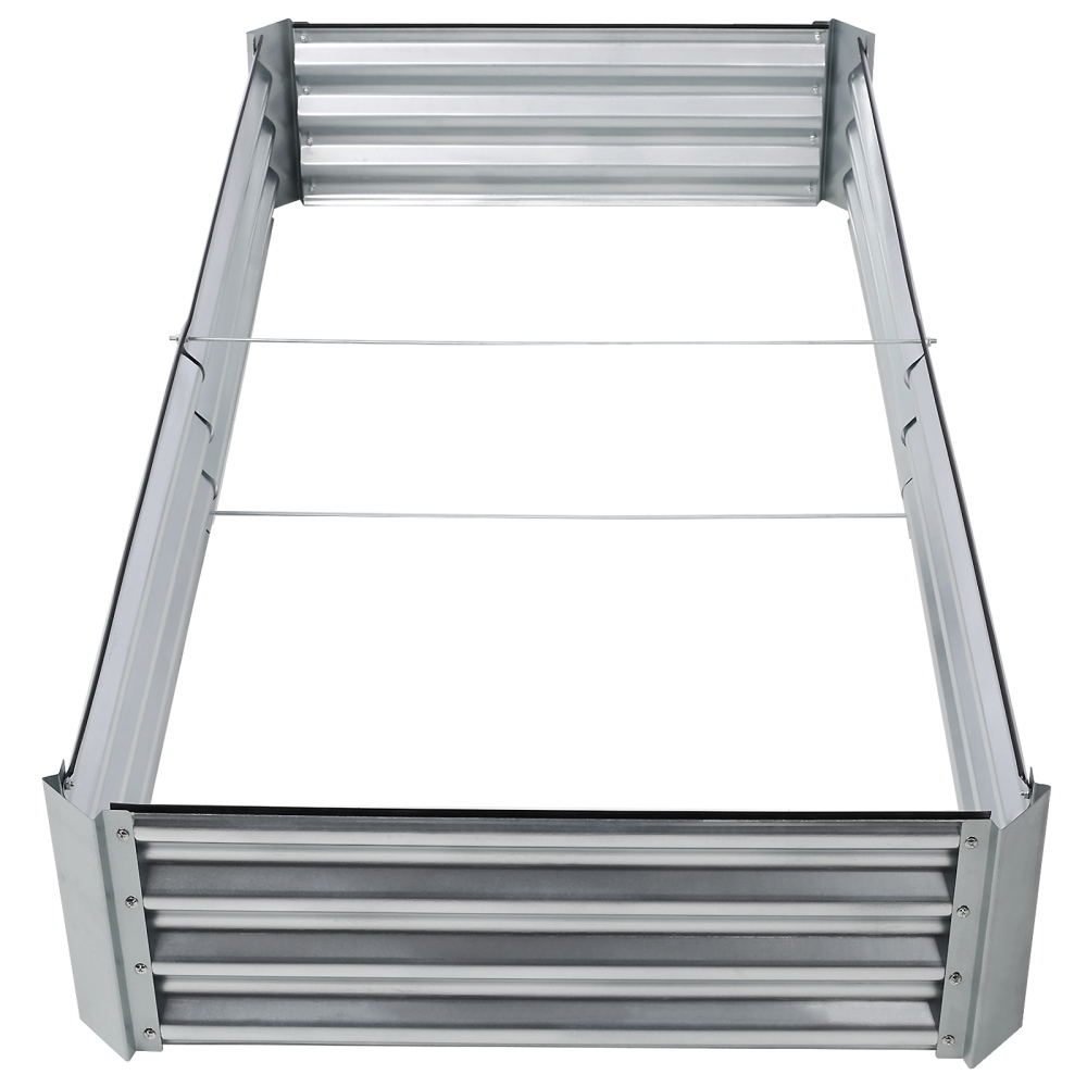 6 x 3 x1 ft Galvanized Planter Raised Garden Boxes