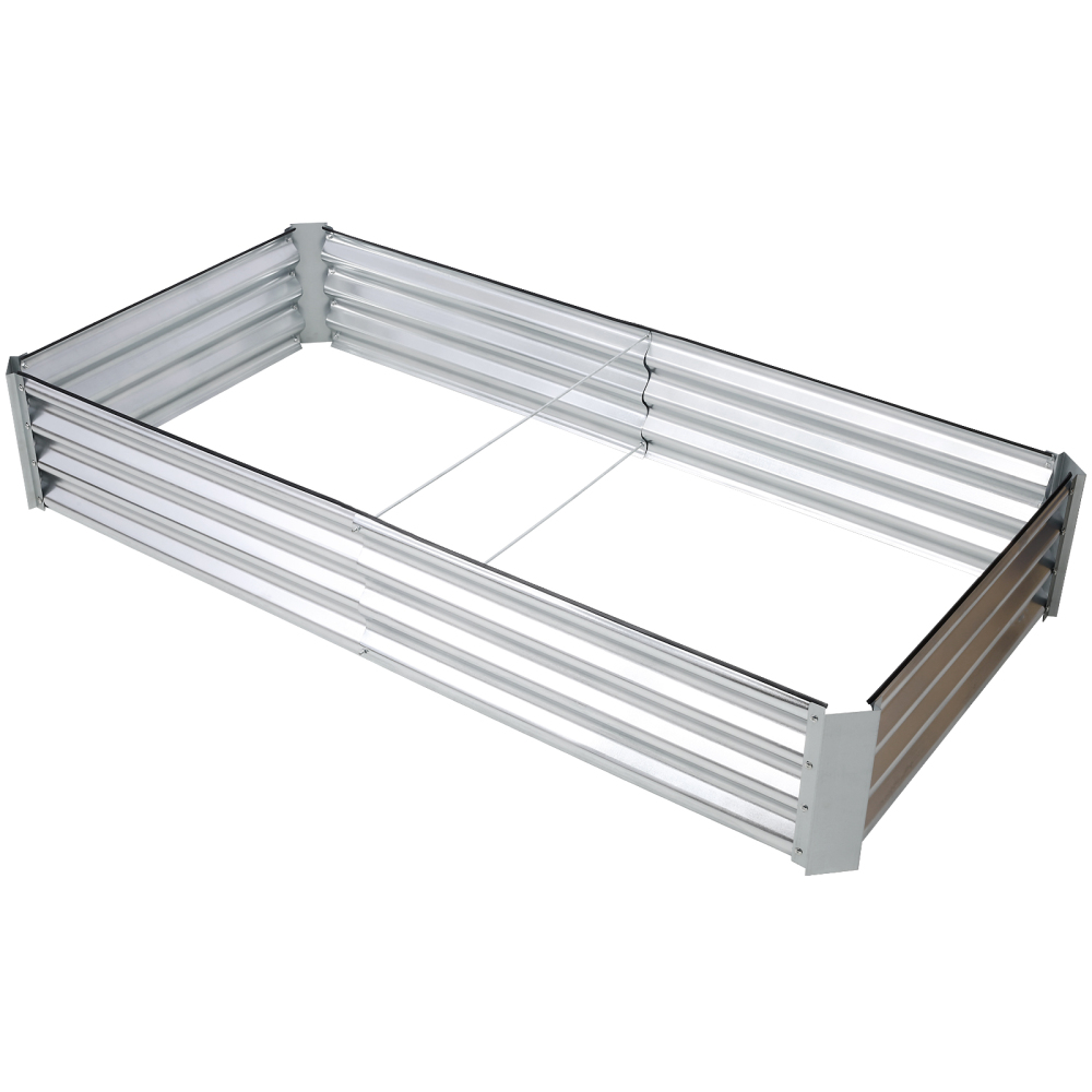 5 x 3 x 1 ft Galvanized Planter Raised Garden Boxes