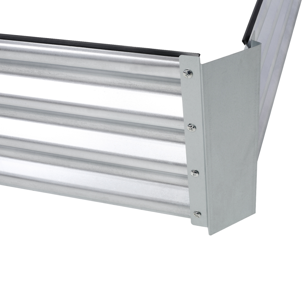 4 x 4 x 1 ft Square Galvanized Planter Raised Garden Boxes