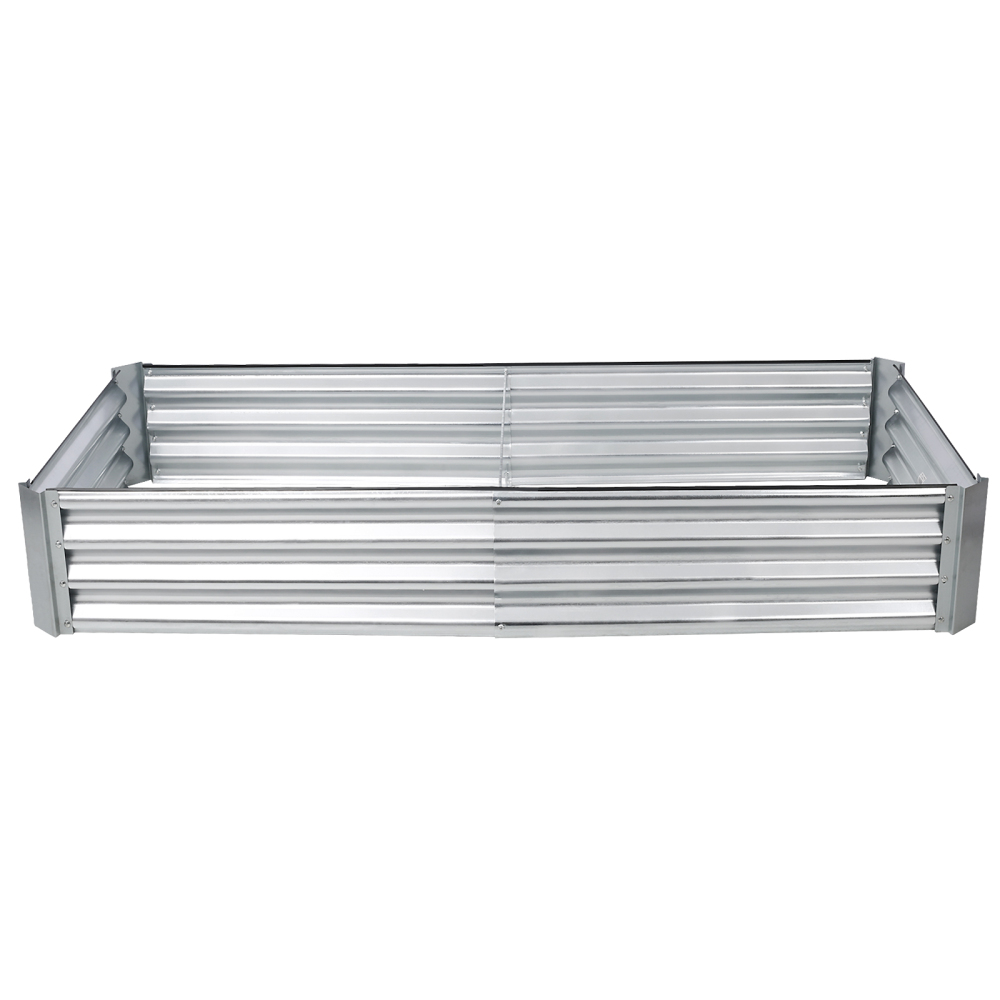 6 x 3 x1 ft Galvanized Planter Raised Garden Boxes