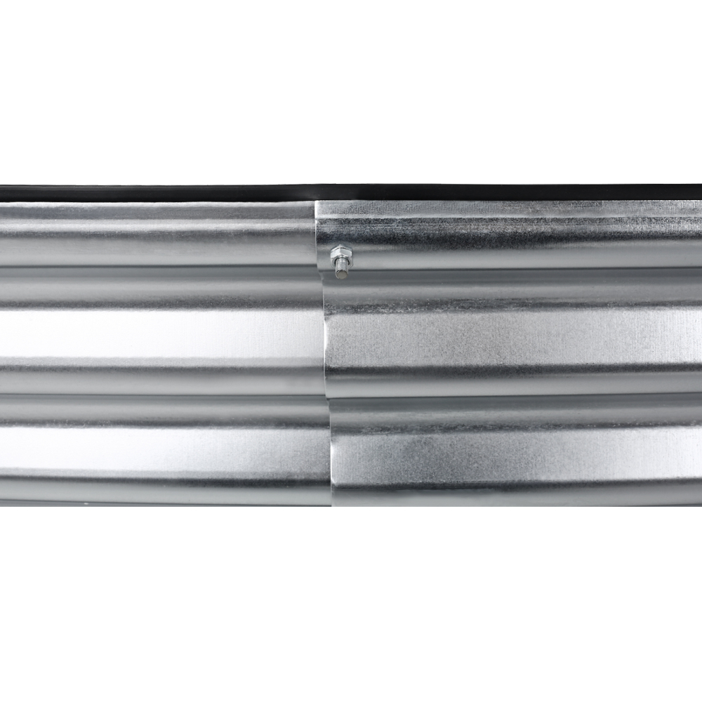 4 x 3 x 1 ft Square Galvanized Planter Raised Garden Boxes