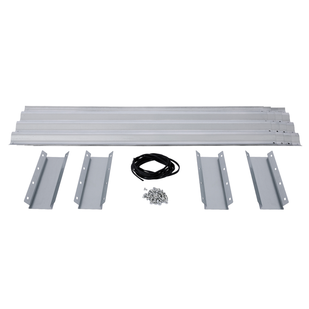4 x 4 x 1 ft Square Galvanized Planter Raised Garden Boxes