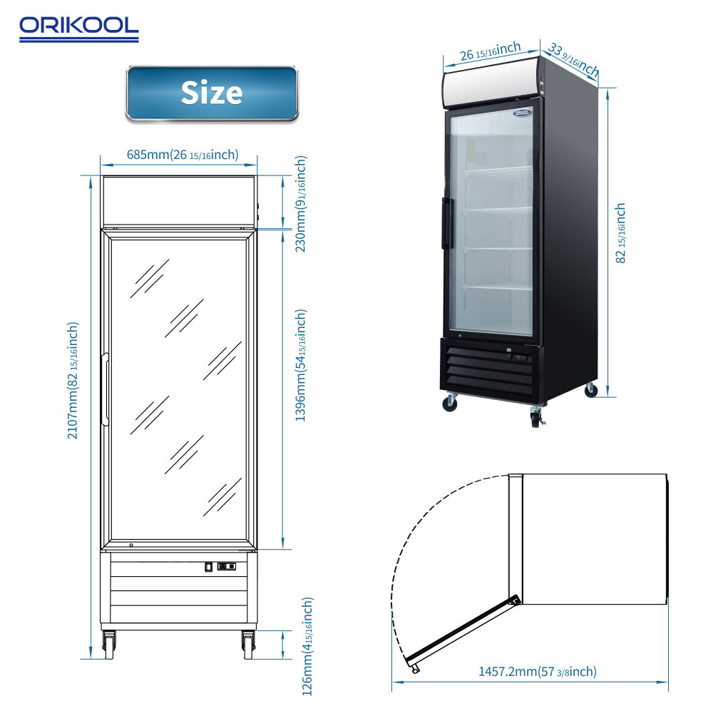 19.2-cu ft Frost-free Commercial Freezer (Black) ENERGY STAR
