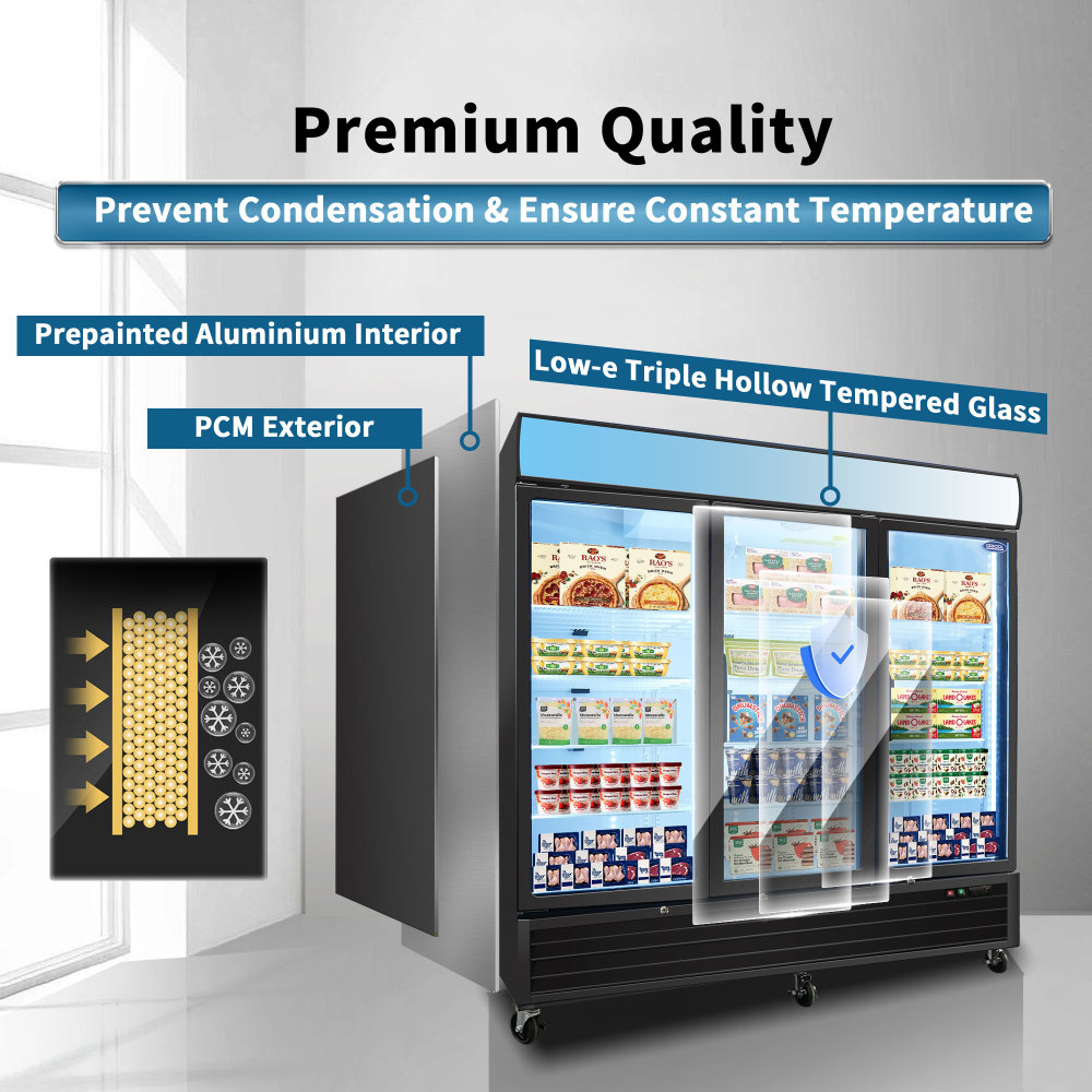 70-cu ft Frost-free Commercial Freezer (Black) ENERGY STAR