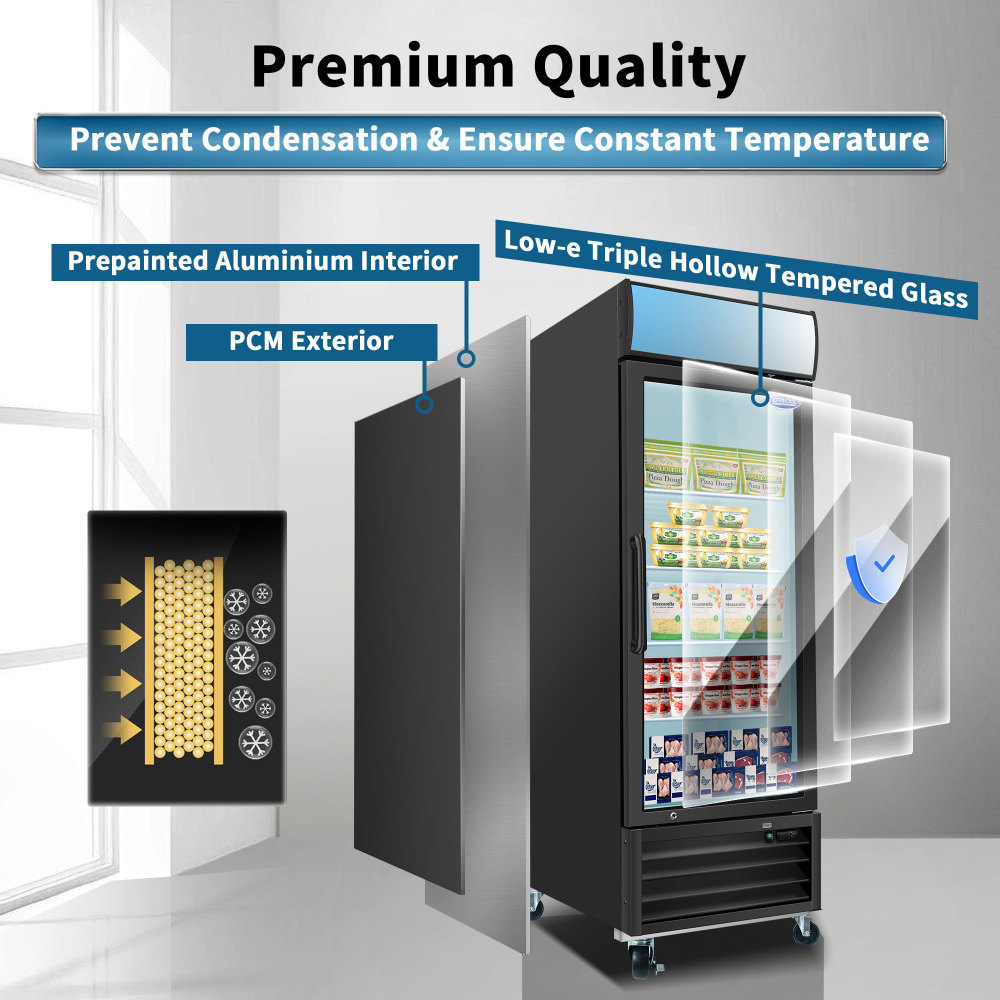 19.2-cu ft Frost-free Commercial Freezer (Black) ENERGY STAR